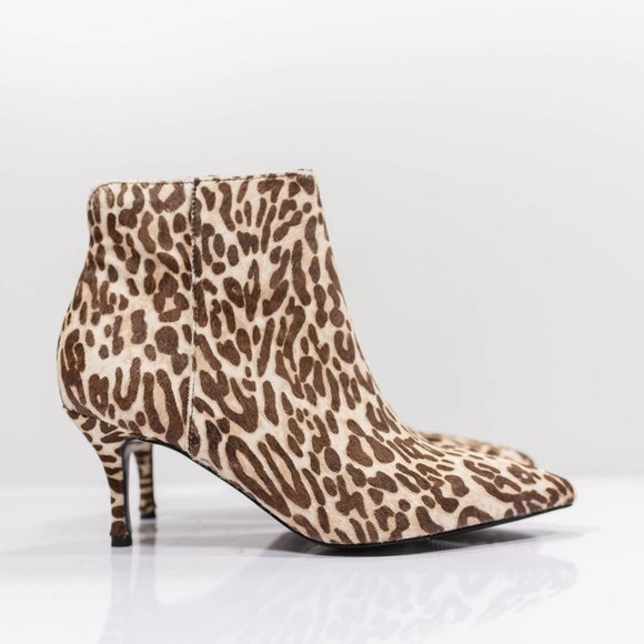 Charles David Albuquerque Leopard-Print Booties - Picture 1 of 15
